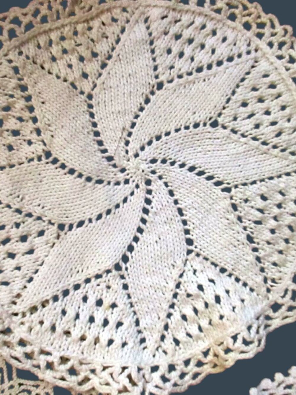 Lot 8 Vtg Handmade Crochet Round Doily Doilies White Green Variety embroidery